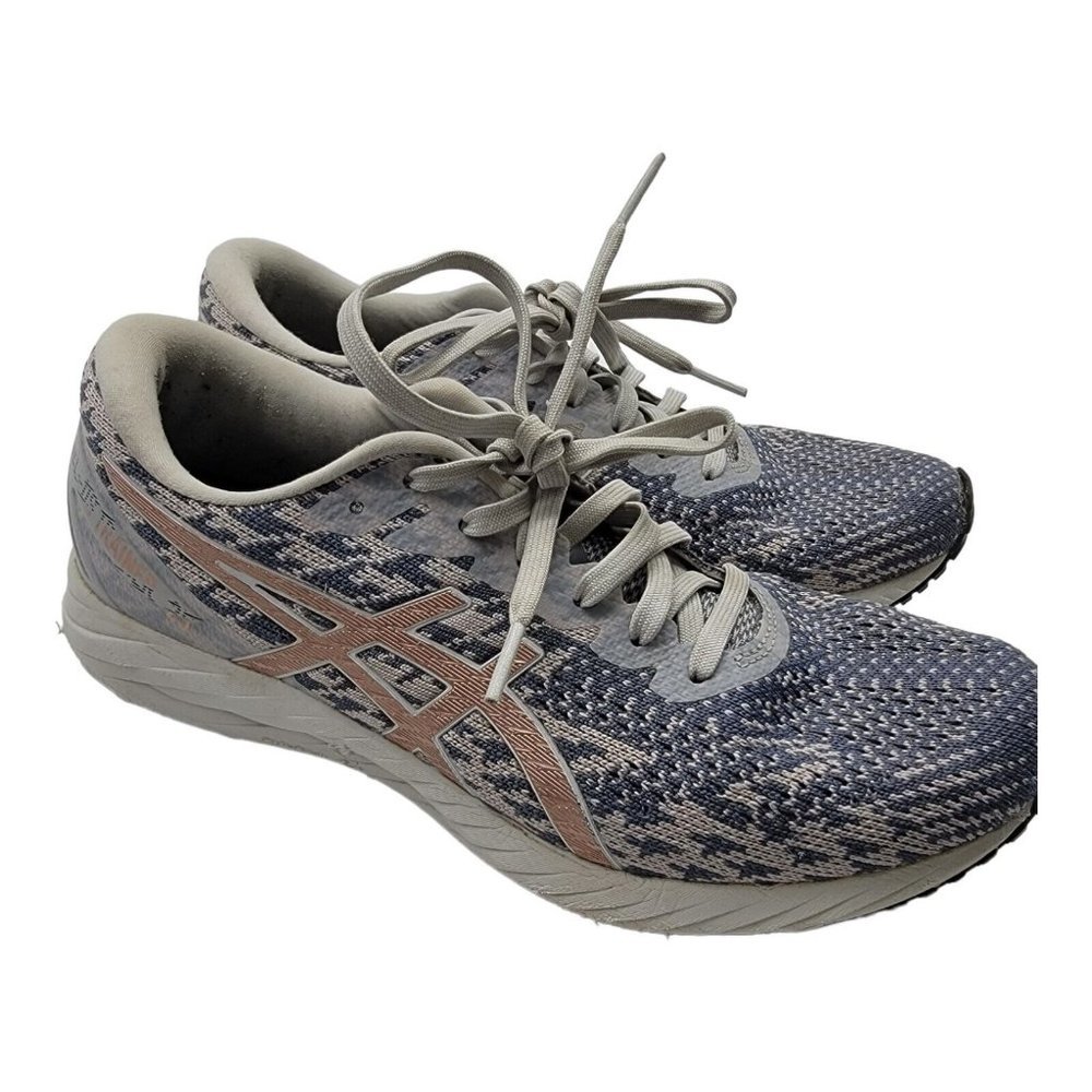 Women's Asics Gel-DS Trainer 25 Running Shoes Sneakers Size 8.5 Gray Rose Gold